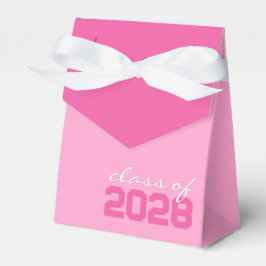 Roze Twee Toned Afstuderen Favor Boxes Bedankdoosjes