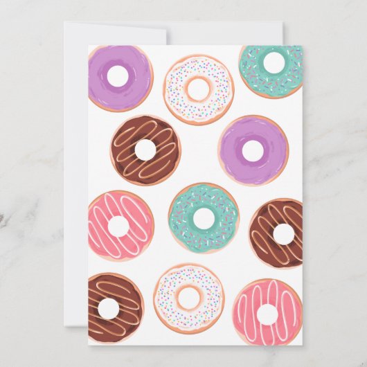 Roze Twee Zoete Verjaardag Uitnodigingen (Achterkant)