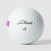 Roze Tweekleurige Ashley Naam, Golfballen (Logo)