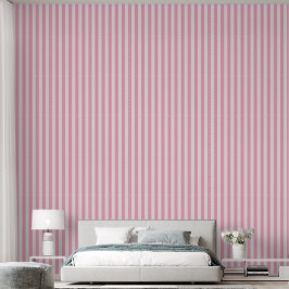 Roze tweekleurige preppy meisjesachtige verticale  behang