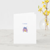 Roze Tweeling, sterrenbeeld, sterrenbeeld afdruk Kaart (Gele Bloem)