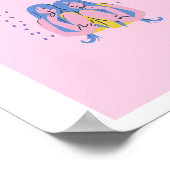Roze Tweeling, sterrenbeeld, sterrenbeeld afdruk Poster (Hoek)