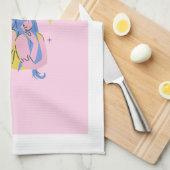 Roze Tweeling, sterrenbeeld, sterrenbeeld afdruk Theedoek (Quarter Fold)