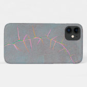 Roze Twig Gray Concrete koortsboom iPhone 11 Hoesj Case-Mate iPhone Case (Achterkant (horizontaal))