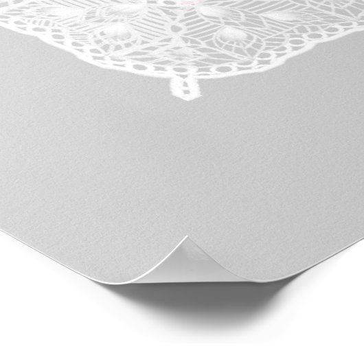 Roze  Twin Baby Girl Princess Poster (Hoek)