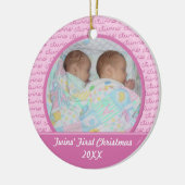 Roze Twins First Christma Ornament (Links)