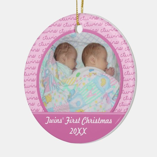 Roze Twins First Christma Ornament (Links)