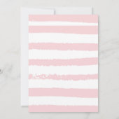 Roze Twotti Frutti Meisjes 2e Verjaardag Uitnodigi Kaart (Achterkant)