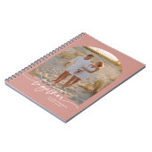 Roze Typografie Koppel Valentijnsdag Notitieboek (Linkerzijde)