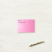 Roze Typografie "Ze bleef bestaan." Post-it® Notes (Op bureau)