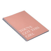 Roze u hebt dit Inspirerend Notitieboek van het Ci (Rechterzijde)