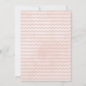 Roze Uil Bloemen Baby shower Uitnodiging (Achterkant)