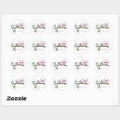 Roze Uil Dank u Stickers (Vel)