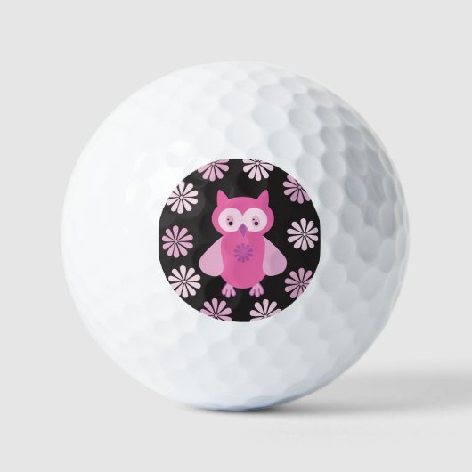 Roze uil golfballen (Voorkant)
