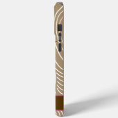 Roze Uil Houten Graan Zig Zag Kies Kleuren Case-Mate iPhone Case (Achterkant / Links)