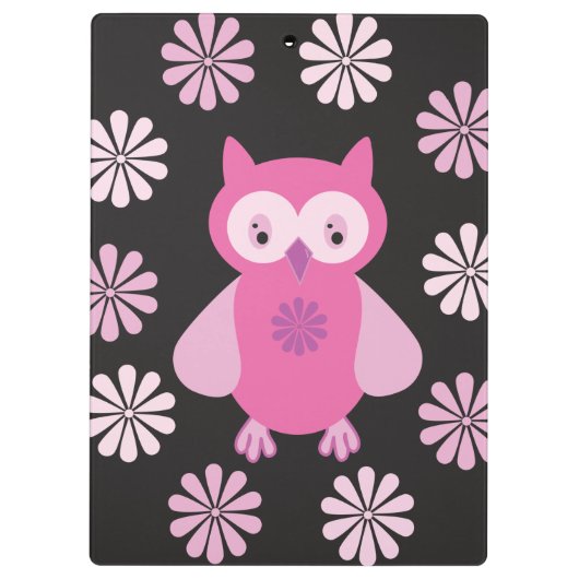 Roze uil klembord (Achterkant)