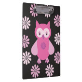 Roze uil klembord (Rechts)