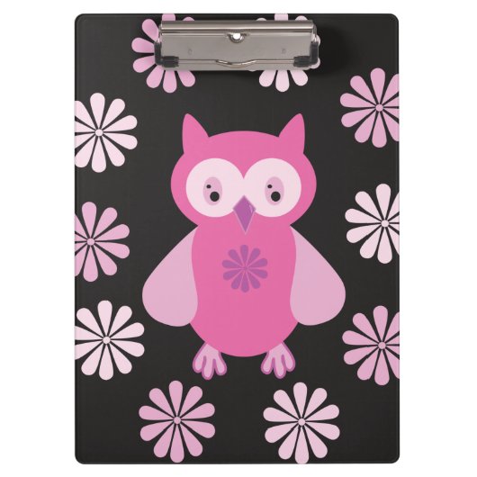 Roze uil klembord (Voorkant)