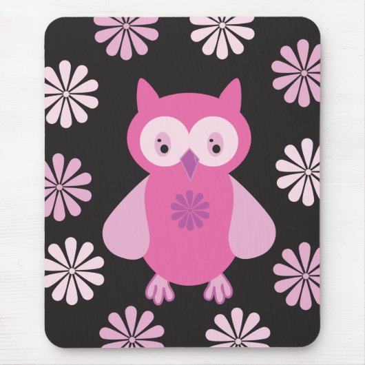 Roze uil muismat (Voorkant)