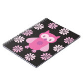 Roze uil notitieboek (Linkerzijde)