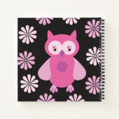 Roze uil notitieboek (Achterkant)