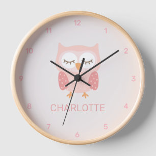 Roze uil, schattig & grillig aangepast