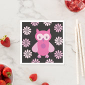 Roze uil servet (Insitu)