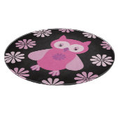 Roze uil snijplank (Hoek)