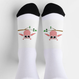 Roze Uil Soks Sokken