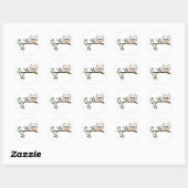 Roze Uil Stickers (Vel)