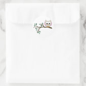 Roze Uil Stickers (Tas)