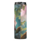 Roze Uil Thermosbeker (Achterkant)