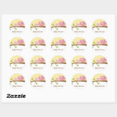 Roze Uilen Stickers (Vel)