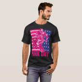 Roze uit borstkankerbewustzijn Football T-shirt (Voorkant volledig)