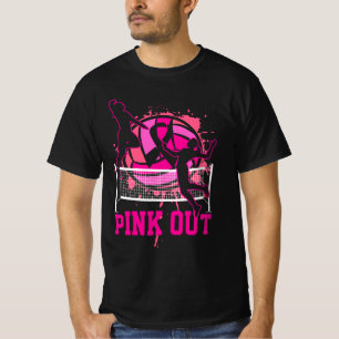 Roze uit Bump Set Spike Volleybal Borstkanker A T-shirt