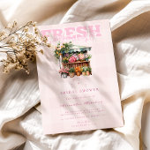 Roze uit de markt Vrijgezellenfeest Kaart