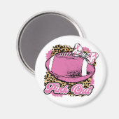 Roze uit met wielbal (Softball) Magneet (Voorkant / Achterkant)