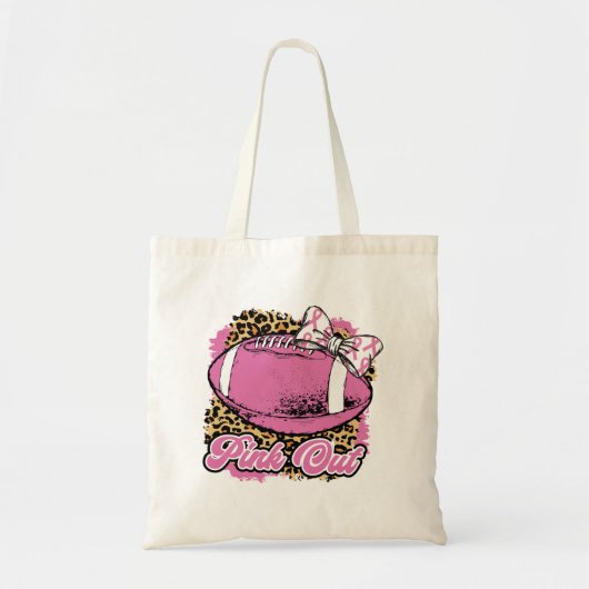 Roze uit met wielbal (Softball) Tote Bag (Voorkant)