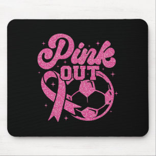 Roze Uit Trappen Voor Een Genezing Voetbal Borstka Muismat