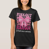 Roze uit voor borstkanker Awareness Month vrouwen T-shirt (Voorkant)