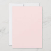 Roze Uitbundige Lente Bruiloft Kaart (Achterkant)