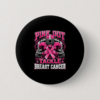 Roze uitdaging borstkanker bewustzijn amerikaans ronde button 5,7 cm