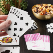Roze uithuwstooth Weddenschap-kaarten Pokerkaarten (Insitu)