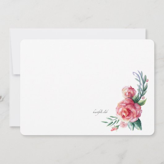 Roze uitnodiging (Achterkant)