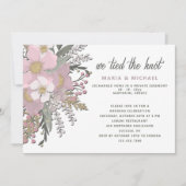 Roze uitnodiging tot het huwelijk (Voorkant)