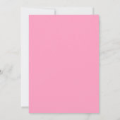 Roze uitnodiging tot het twijdhuwelijk - tickets (Achterkant)