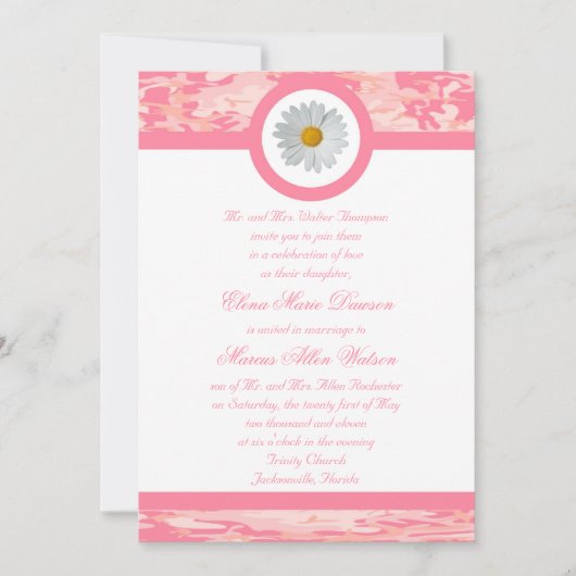 Roze uitnodiging tot weddenschap (Voorkant)