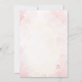 Roze uitnodiging van de Birthday Party (Achterkant)