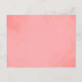 Roze uitnodiging van het Parchment bridesmaid (Achterkant)