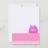 Roze uitnodiging van Hippo Partij (Achterkant)